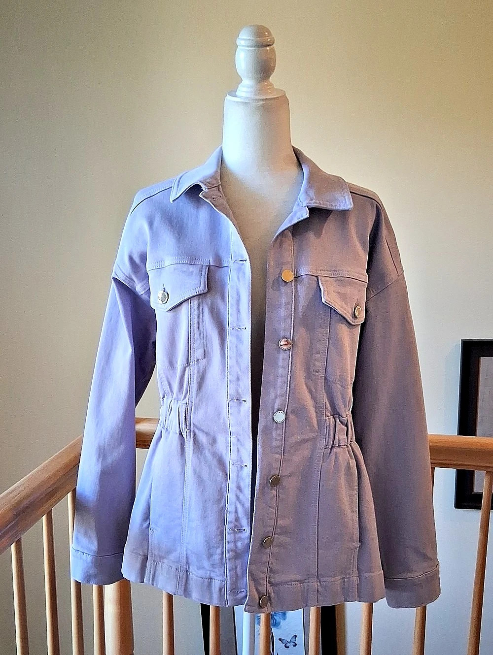 Ted Baker Sofiaz Denim Jacket Purple Size 4